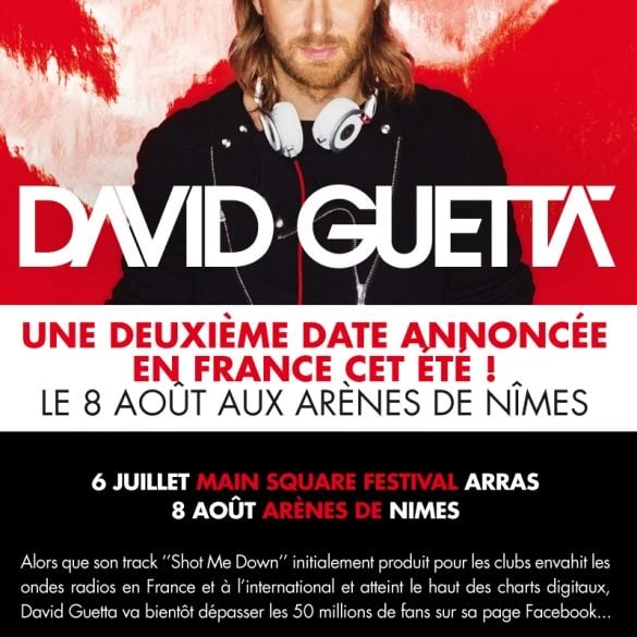 David Guetta aux Arènes de Nîmes cet été