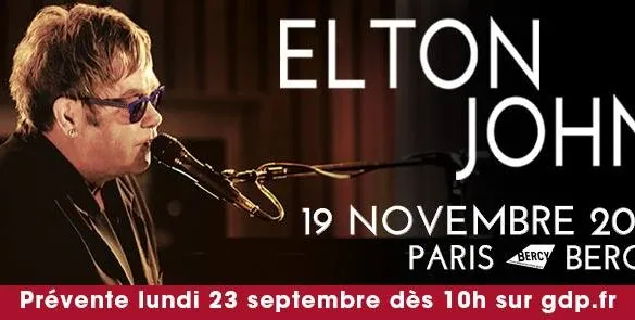 Elton John en tournée en France en 2014