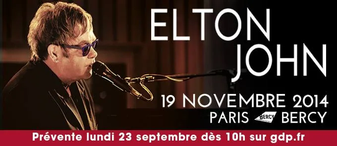 Elton John en tournée en France en 2014