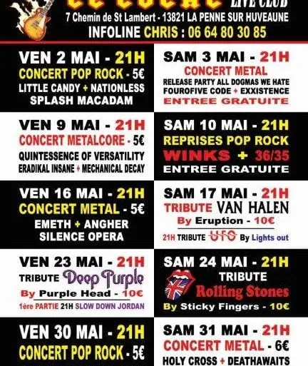 Tous les concerts de mai au Local à Marseille 7 Tous les concerts de mai au Local à Marseille