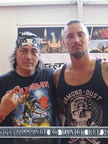 Rencontre avec Shawter du groupe DAGOBA lors du Hellfest 2014