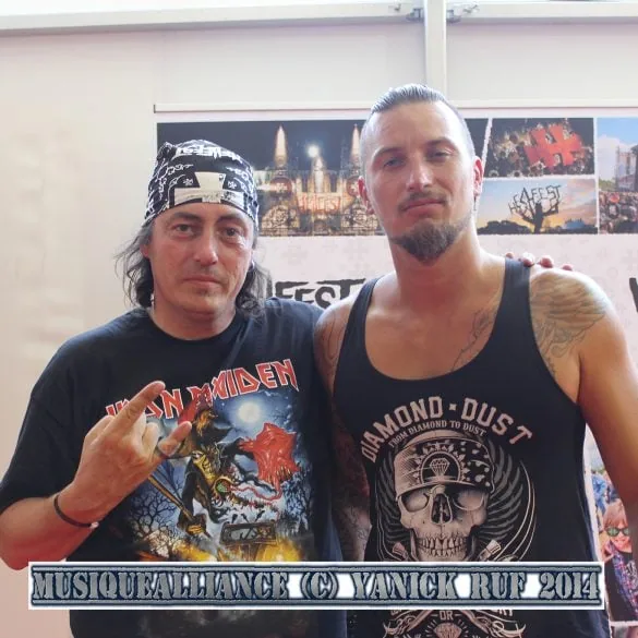 Rencontre avec Shawter du groupe DAGOBA lors du Hellfest 2014