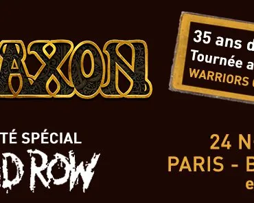 Saxon & Skid Row en tournée en Europe à la rentrée ! 4 Saxon & Skid Row en tournée en Europe à la rentrée !