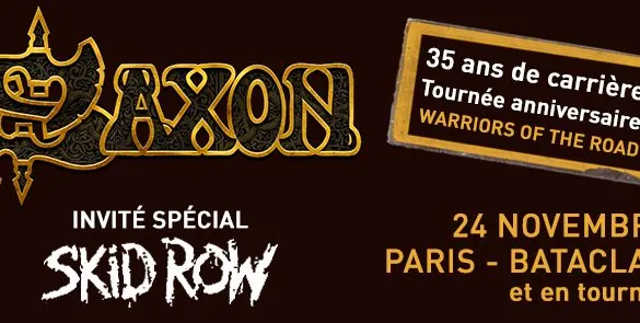 Saxon & Skid Row en tournée en Europe à la rentrée !