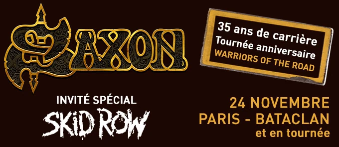 Saxon & Skid Row en tournée en Europe à la rentrée !