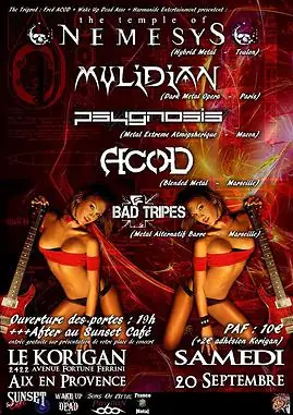 Le programme trés metallique de la rentrée 2014 au Korigan à Luynes (13) 1 Le programme trés metallique de la rentrée 2014 au Korigan à Luynes (13)