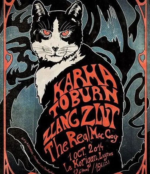Karma to burn, Zlang Zlut et The real Maccoy au Korigan : le live-report