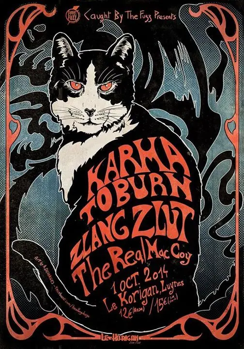 Karma to burn, Zlang Zlut et The real Maccoy au Korigan : le live-report