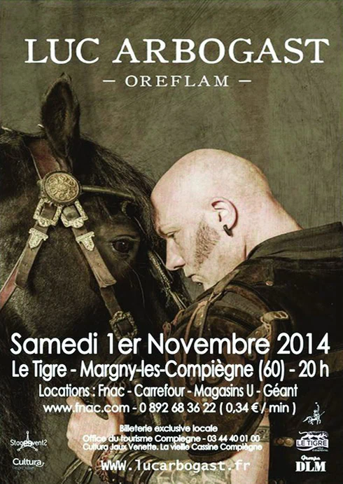 Concert de Luc Arbogast à Compiègne le 1 novembre 2014