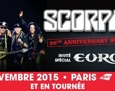 Scorpions de retour en France avec Europe en 2015 !! 30 Scorpions de retour en France avec Europe en 2015 !!