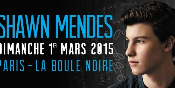 Shawn Mendes, l'idole des ado du monde entier en concert à Paris le 1er Mars 2015