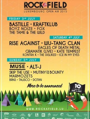 Rock-A-Field 2015 (RAF 2015) : Des nouveaux groupes pour compléter le line-up 14 Rock-A-Field 2015 (RAF 2015) : Des nouveaux groupes pour compléter le line-up
