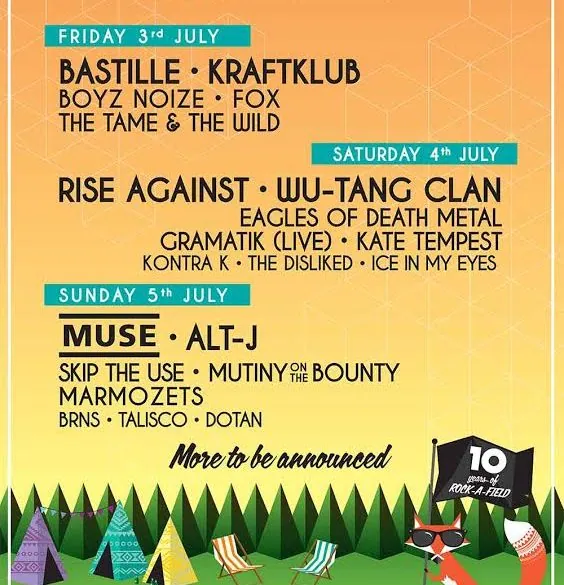 Rock-A-Field 2015 (RAF 2015) : Des nouveaux groupes pour compléter le line-up