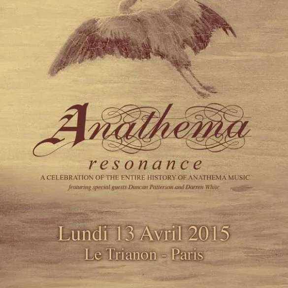 Anathema sera en concert le 13 avril 2015 au Trianon