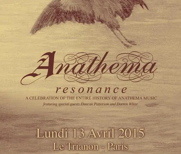 Anathema sera en concert le 13 avril 2015 au Trianon 25 Anathema sera en concert le 13 avril 2015 au Trianon