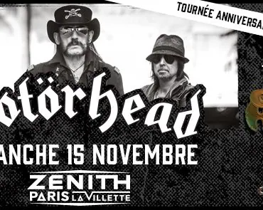 Motörhead + Saxon avec Girlschool en première partie au Zenith de Paris le 15 Novembre 2015 !! 4 Motörhead + Saxon avec Girlschool en première partie au Zenith de Paris le 15 Novembre 2015 !!