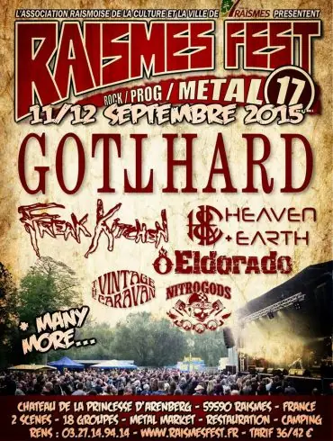 Premiers groupes annoncés pour le Raismes Fest !!