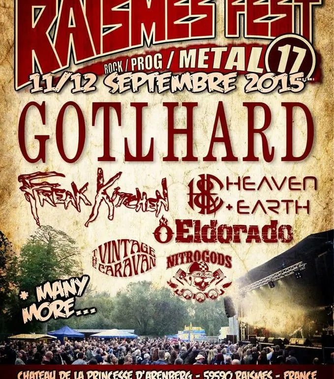 Premiers groupes annoncés pour le Raismes Fest !!