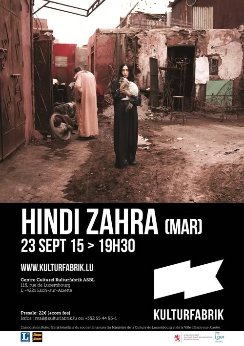 Concert de Hindi Zahra le 23 septembre 2015 à la Kulturfabrik (Esch/Alzette au Luxembourg)