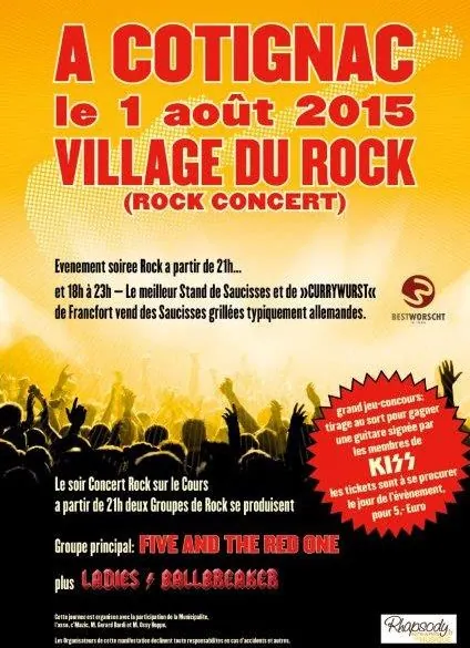 Gagnez la guitare de KISS lors de la journée Rock à Cotignac (83)