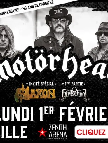 Motörhead en concert le 1er février 2016 à Lille