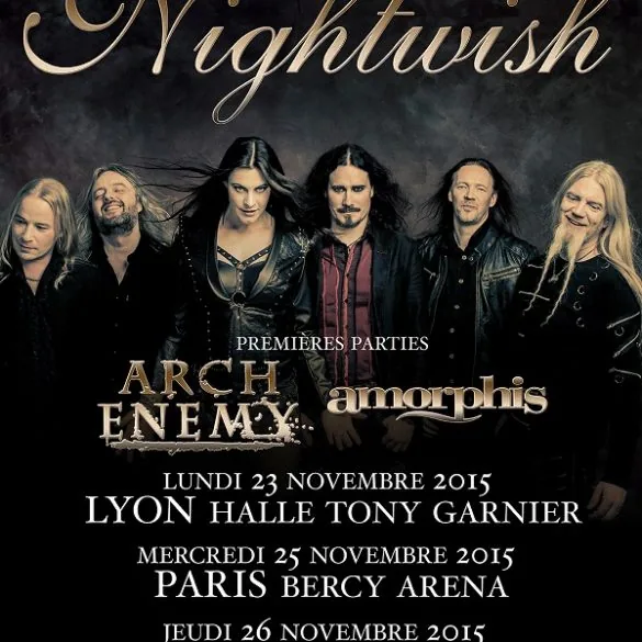Nightwish à Lyon le 23 novembre 2015