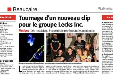 Lecks inc. vient de tourner deux nouveaux clips disponibles en fin d'année