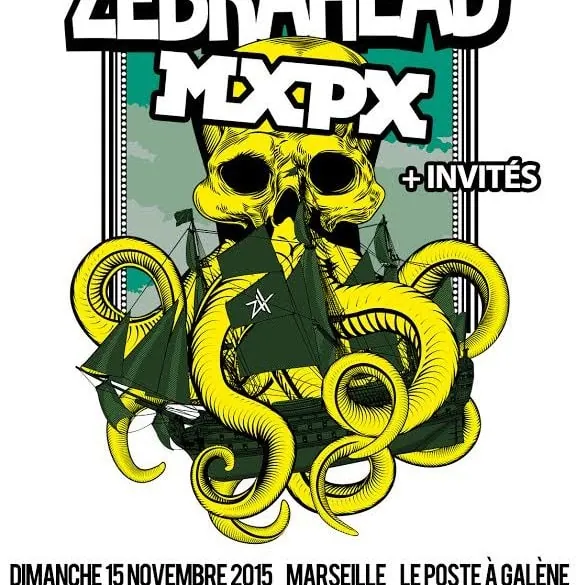ZEBRAHEAD et MXPX au Poste à Galène (Marseille) le 15 Novembre 2015