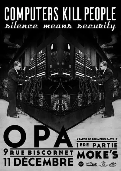 Computers Kill People en concert vendredi à Paris à l'OPA!!! 1 Computers Kill People en concert vendredi à Paris à l'OPA!!!