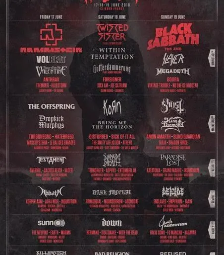 Hellfest 2016 : l'affiche du programme mise à jour et vente des Pass 1 jour