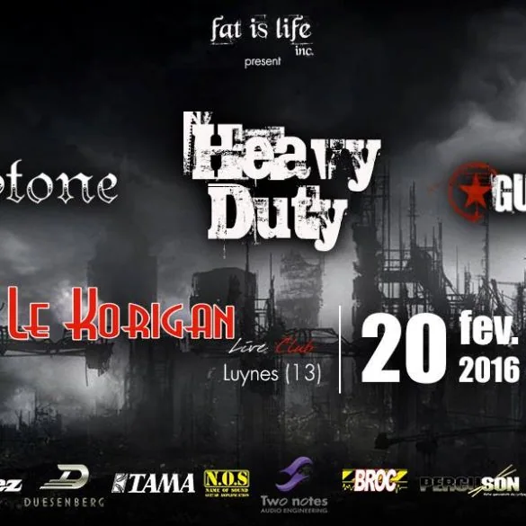 Gut Scrapers + The Blackstone Co. + Heavy Duty au Korigan le 20 février 2016 : la galerie de photos