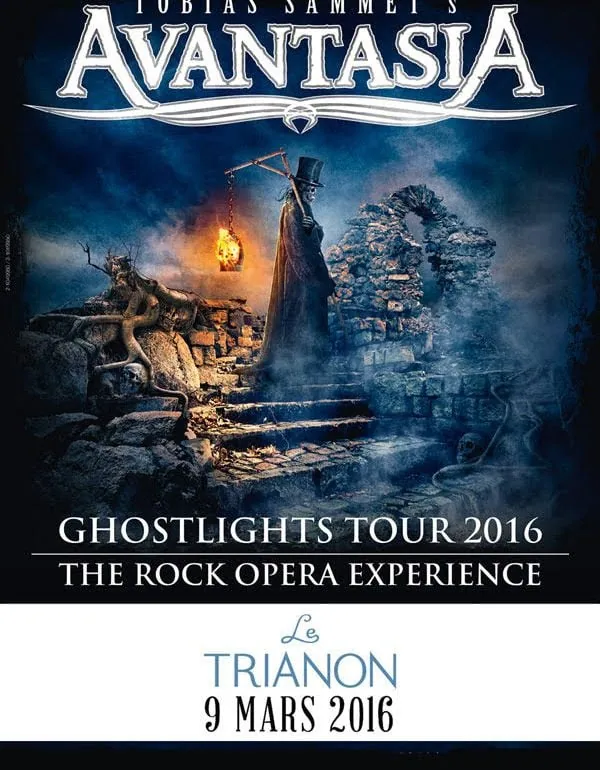 Avantasia, l'opéra rock se produira au Trianon à Paris le 09 Mars 2016 !!