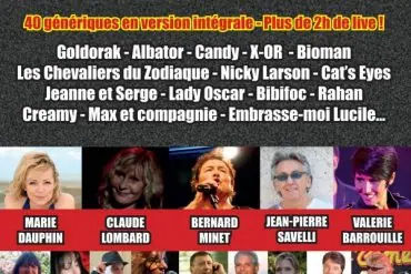 Animé Nostalgie : Le concert des génériques de dessin animés le 16 avril au Grand Rex 25 Animé Nostalgie : Le concert des génériques de dessin animés le 16 avril au Grand Rex