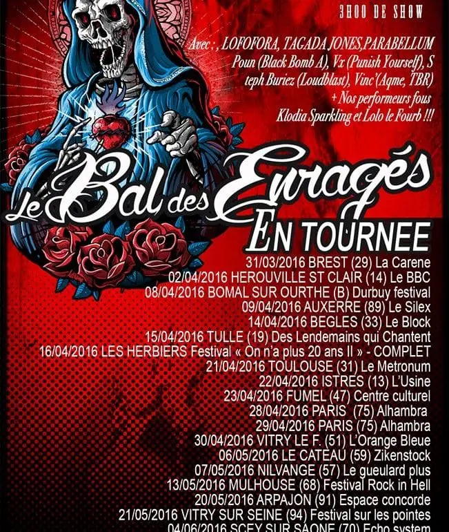 Le Bal des Enragés à Istres (13) le 22 avril 2016 : notre live-report 1 Le Bal des Enragés à Istres (13) le 22 avril 2016 : notre live-report