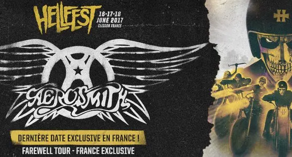 Premier groupe annoncé, Aerosmith passera pour la dernière fois en France lors du Hellfest 2017