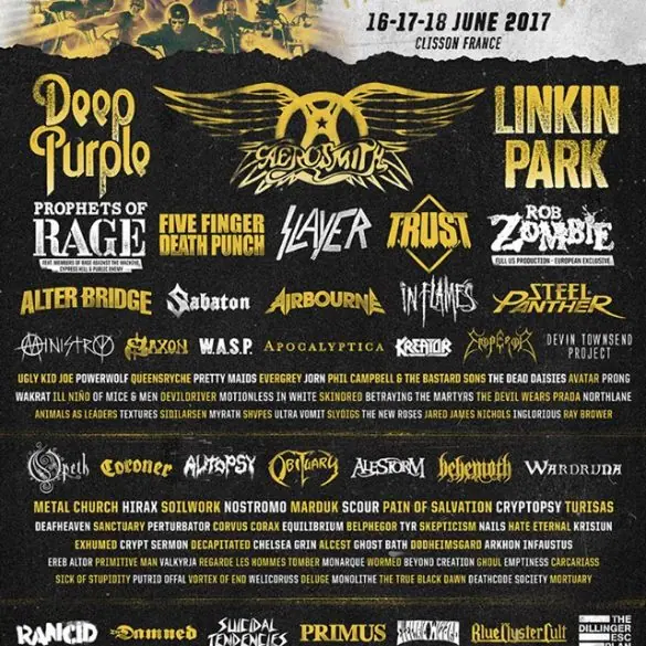 L'affiche et les premiers groupes du Hellfest 2017 !! 2 L'affiche et les premiers groupes du Hellfest 2017 !!
