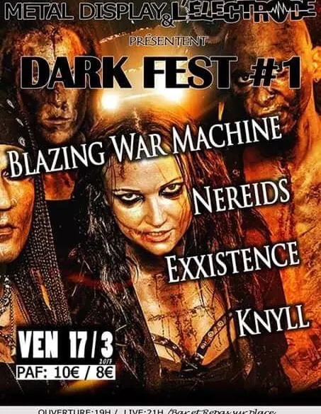Première édition du Dark Fest à l'Electrode de Miramas le 17 Mars 2017 !! 2 Première édition du Dark Fest à l'Electrode de Miramas le 17 Mars 2017 !!
