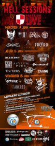 Programme des HELL SESSIONS by Pression Live #2 du Hellfest 2017