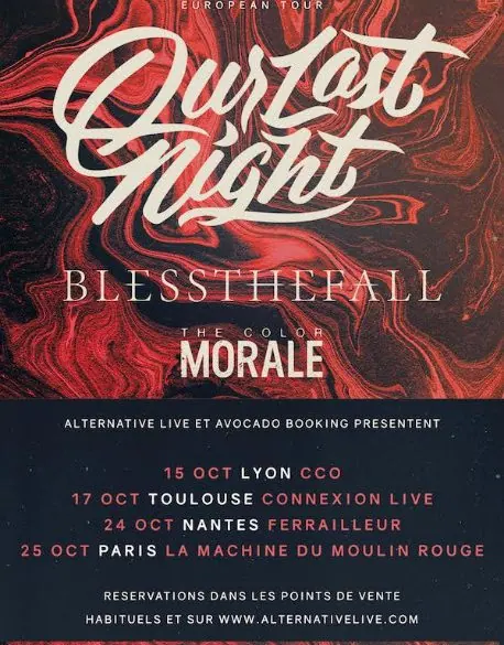 Our Last Night en tournée en France!