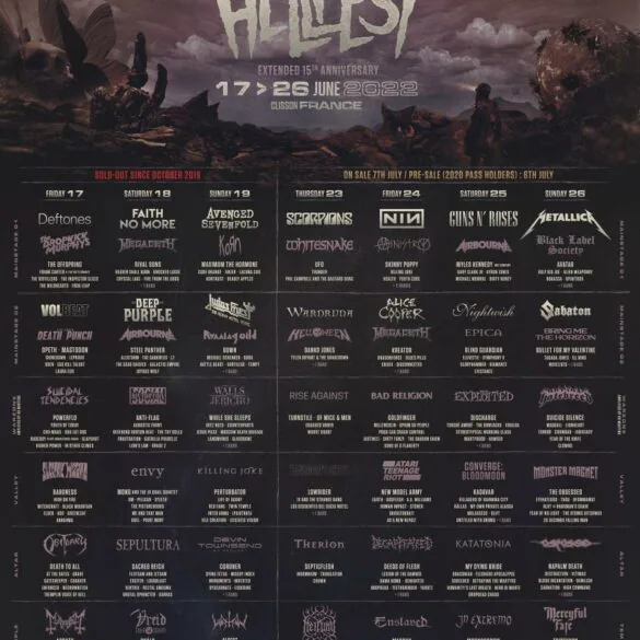 Découvrez l'affiche du double Hellfest 2022 ! 7 Découvrez l'affiche du double Hellfest 2022 !