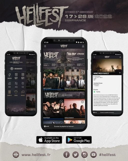 La nouvelle application Hellfest est disponible 1 La nouvelle application Hellfest est disponible