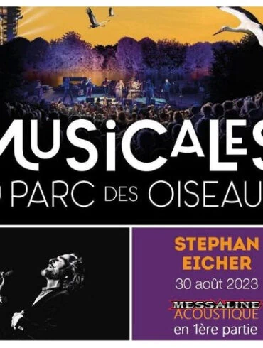 MESSALINE en 1ère partie de STEPHAN EICHER le 30 aout au festival Les Musicales 19 MESSALINE en 1ère partie de STEPHAN EICHER le 30 aout au festival Les Musicales