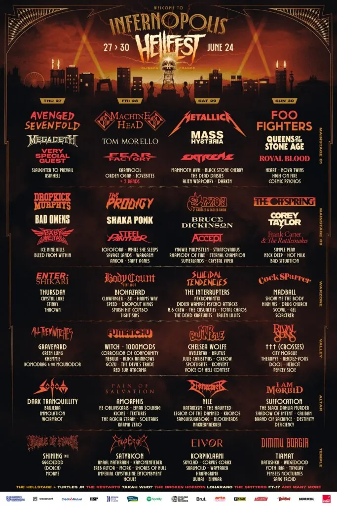 L'affiche complete du Hellfest 2024 4 L'affiche complete du Hellfest 2024