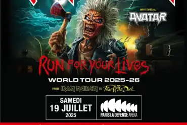 Run for your live tour 2025 d'Iron Maiden : 2 dates en France! 14 Run for your live tour 2025 d'Iron Maiden : 2 dates en France!