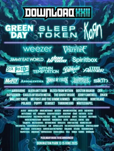 Une petite virée anglaise: l'affiche du download 2025 à Donington 20 Une petite virée anglaise: l'affiche du download 2025 à Donington