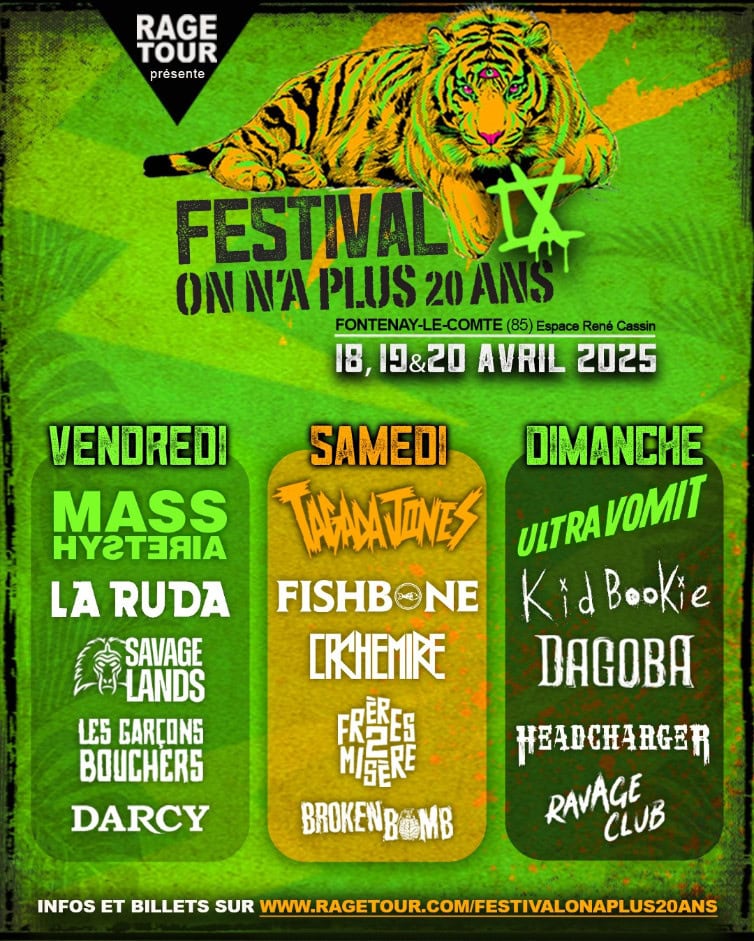 Festival On n'a plus 20 ans: l'affiche complète enfin dévoilée