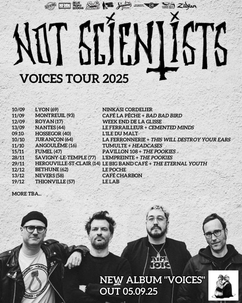 Not Scientists sort VOICES en 2025 : quatrième album punk-wave
