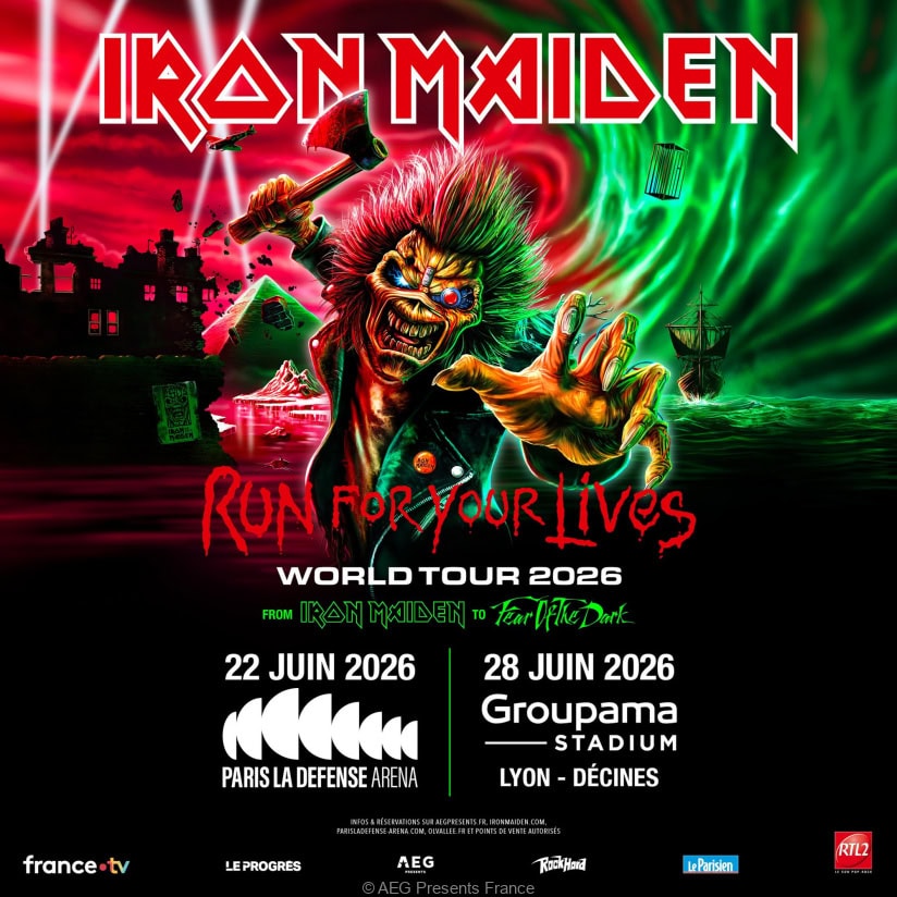 Iron Maiden : 2 dates en France en 2026 !