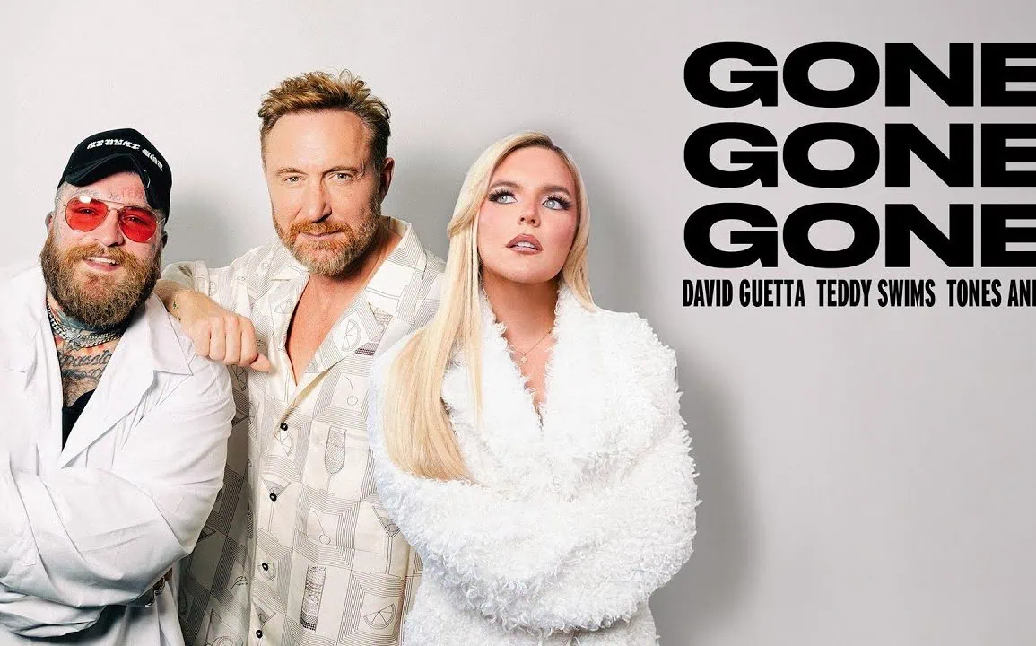 Clip officiel de Gone Gone Gone par David Guetta, Teddy Swims et Tones and I 1 Clip officiel de Gone Gone Gone par David Guetta, Teddy Swims et Tones and I
