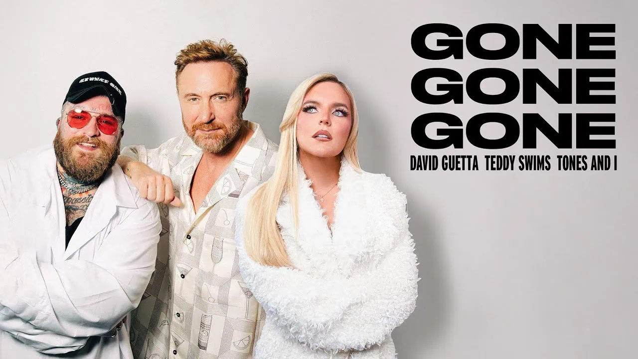 Clip officiel de Gone Gone Gone par David Guetta, Teddy Swims et Tones and I 3 Clip officiel de Gone Gone Gone par David Guetta, Teddy Swims et Tones and I